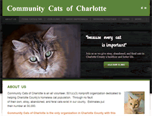 Tablet Screenshot of communitycatsofcharlotte.org